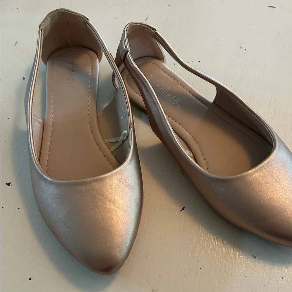 Anneliese girls Rose metallic dress shoes size 3